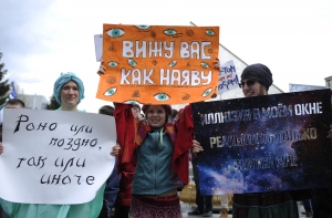 В Новосибирске прошла ежегодная абсурдистская акция «Монстрация»