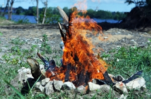 Медики оказывали помощь прыгающим через костер и поперхнувшимся шашлыком