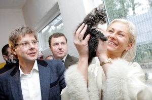 На радио Baltkom - супруга мэра Риги Ивета Страутиня-Ушакова