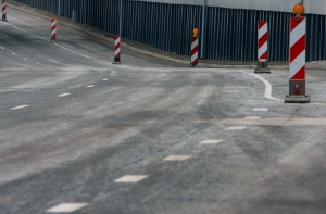 Ремонт Бривибас: на въезде в Ригу образовался затор