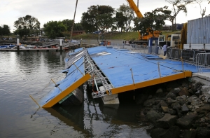 Накануне Игр в Рио обрушился причал для соревнований по парусному спорту