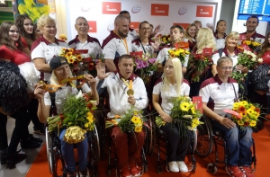 Латвийские паралимпийцы вернулись из Рио-де-Жанейро