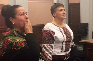 Савченко пришла в Верховный суд России в вышиванке