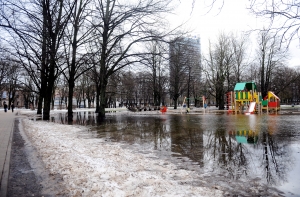 С воскресенья снег начнет быстро таять, пойдут дожди