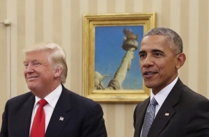 Обама и Трамп провели беседу в Белом Доме