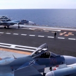 Опубликовано видео взлета истребителя с авианосца «Адмирал Кузнецов»