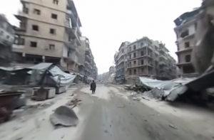 Видео 360 градусов: в сети показали разрушенный сирийский город