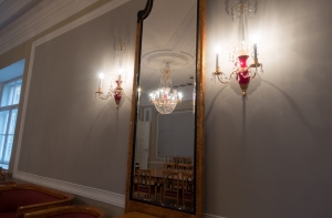 В отреставрированном Рижском замке затопило Белый зал