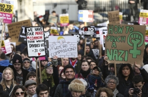 В Лондоне прошла акция против «особых отношений» с Трампом
