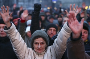 В Минске прошла многотысячная акция протеста против «налога на тунеядство»