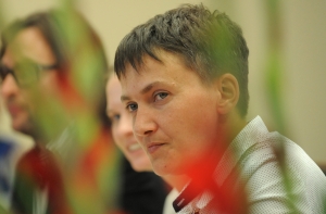 Надежда Савченко встретила День св. Валентина в Париже