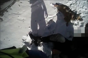 Вецмилгравис: в сугробе валялся мертвецки пьяный папаша, рядом плакал малыш