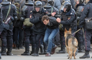 МВД: большинство задержанных на митинге в Москве отпущены