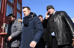 Лидер российской оппозиции Навальный задержан на митинге в Москве