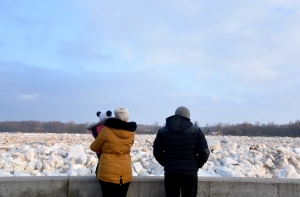 В Плявиняс уровень воды немного спал: подтоплено здание школы