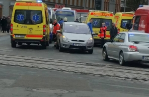 В Агенскалнсе столкнулись маршрутки и легковушка