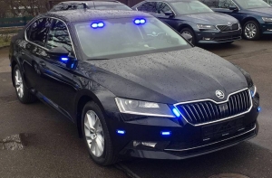 В соцсетях показали новые нетрафарированные полицейские Škoda и Subaru