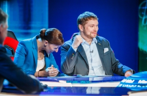 На радио Baltkom - участник игры «Что? Где? Когда?» Владимир Антохин