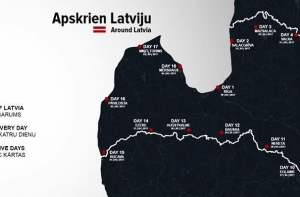 Стартовал проект «Обеги Латвию за 18 дней»