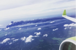 Глава МИД Латвии Эдгар Ринкевич сфотографировал «юрмальский пожар» с воздуха