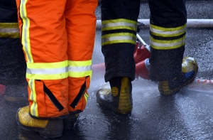 В Лиепае случился пожар повышенной опасности