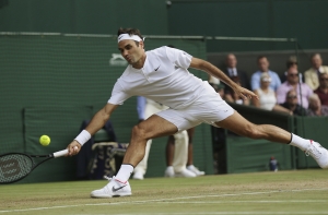 Федерер поразил соцсети ударом в четвертьфинале Уимблдона