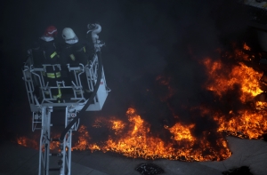 Ликвидирован пожар на территории для сортировки отходов