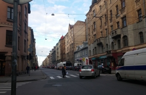В Риге наблюдаются большие пробки