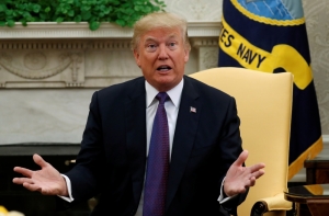 Сын Трампа показал отца в образе супергероя