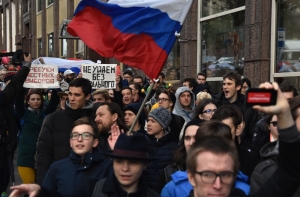 В Москве прошла несогласованная акция в поддержку Навального