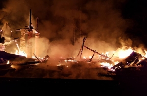 В Царникавском крае сгорела деревянная церковь