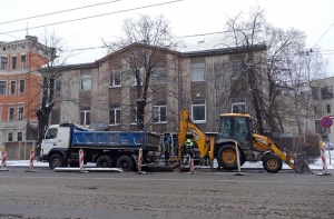 В центре затопило улицу Дзирнаву