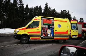 Авария на улице Лубанас: столкнулись два автомобиля