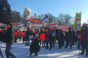 Несколько сотен человек протестовали против школьной реформы на Эспланаде