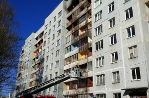 Межциемс: в жилом доме произошел пожар повышенной опасности