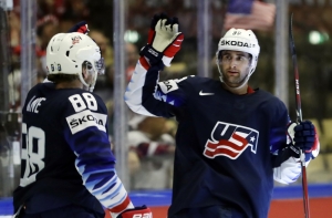 Латвия в дополнительное время проиграла США на ЧМ по хоккею