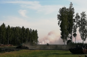 Пожар в районе Талси мог возникнуть в результате добычи торфа