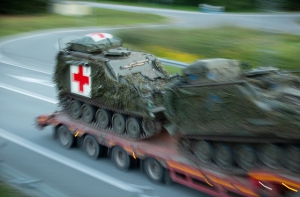 ФОТОГАЛЕРЕЯ: по дорогам Латвии передвигается военная техника