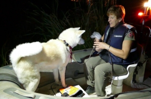 ФОТОГАЛЕРЕЯ: тренировка Bezvests.lv по поискам утонувших на воде