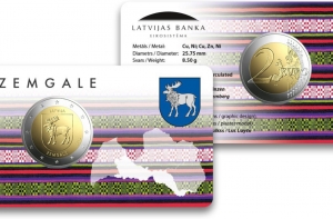 Банк Латвии к столетию выпускает монету номиналом 2 евро