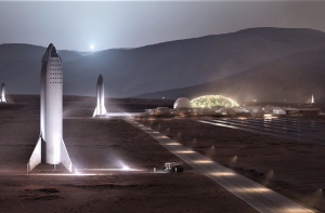 Маск показал рисунки с марсианской ракетой