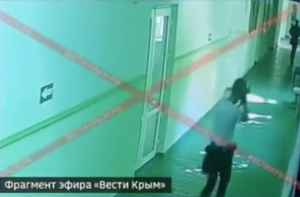 Опубликовано видео с камер наблюдения колледжа в Керчи