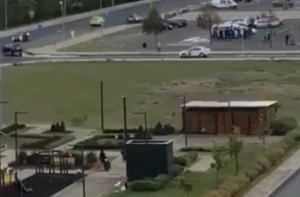 В соцсетях появилось видео полицейской погони возле «Арена Рига»