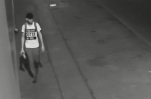 В Риге разыскивают вандала, разрисовавшего дома на улице Дунтес