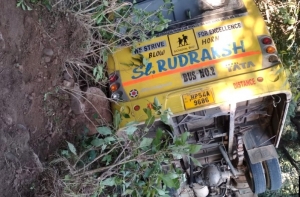 Школьный автобус перевернулся в Индии: 35 детей пострадали