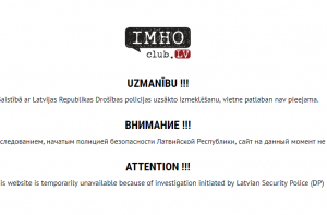 Полиция безопасности заблокировала портал IMHOclub.lv