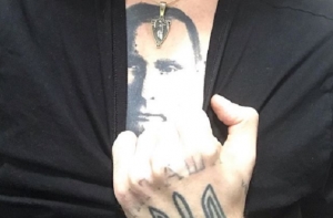 Украинский танцор сделал татуировку с портретом Путина