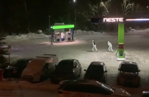 Воры ограбили заправку на Тейке: ведется розыск злоумышленников