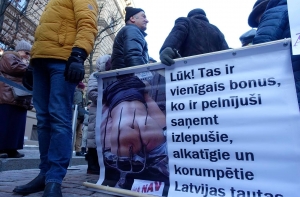 У Сейма участники протеста требовали повторных выборов