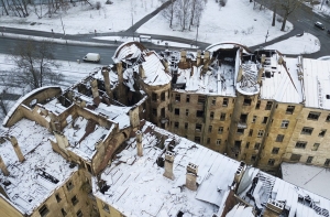 TV3: вместо сгоревшего дома на Калнциема могут построить 12-этажную высотку